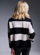 Knitted blouse with wide stripes - 2