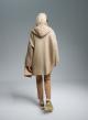 Beige long puffer Jacket with Knitted back and sleeves Monte Cervino - 2