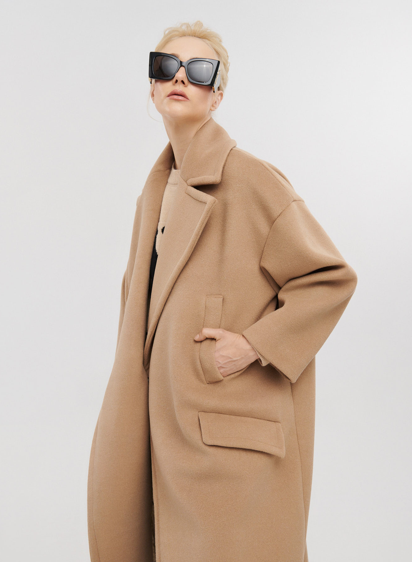 Παλτό μακρύ oversized - 0