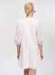 White Broderie dress with V-neck and three quarters sleeves Emme Marella - 4