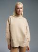 Beige Knitted blouse with other fabric details Jean Louis Francoise - 0