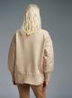 Beige Knitted blouse with other fabric details Jean Louis Francoise - 1