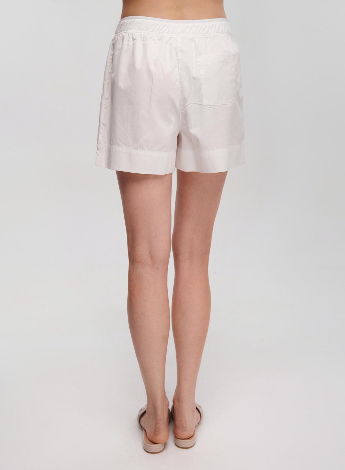 White poplin Shorts "DESPOINA" Devotion Twins - 3