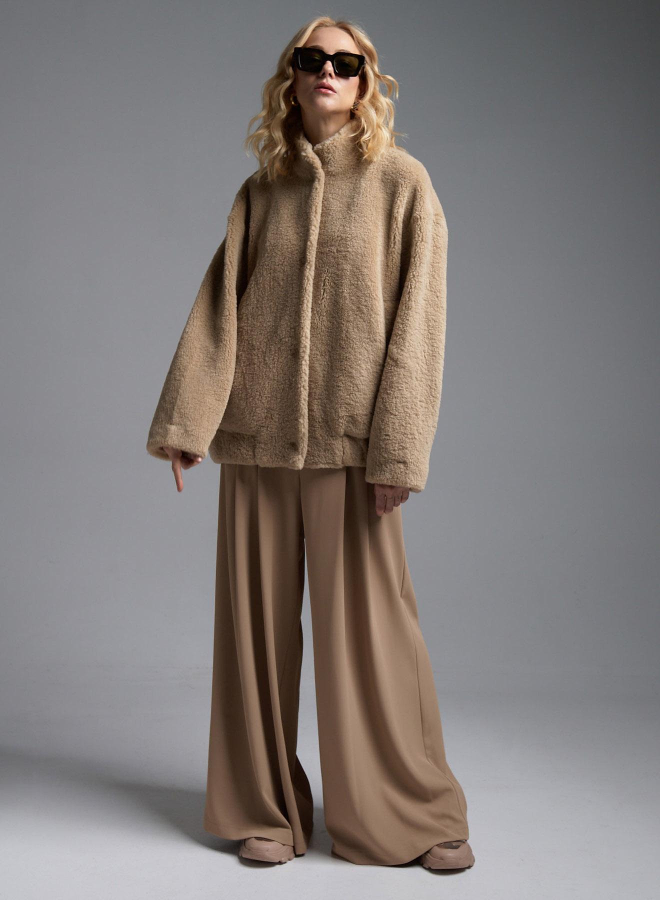 Camel teddy Jacket Vicolo - 4