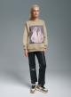 Beige printed Sweatshirt Lara - 3