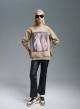 Beige printed Sweatshirt Lara - 4