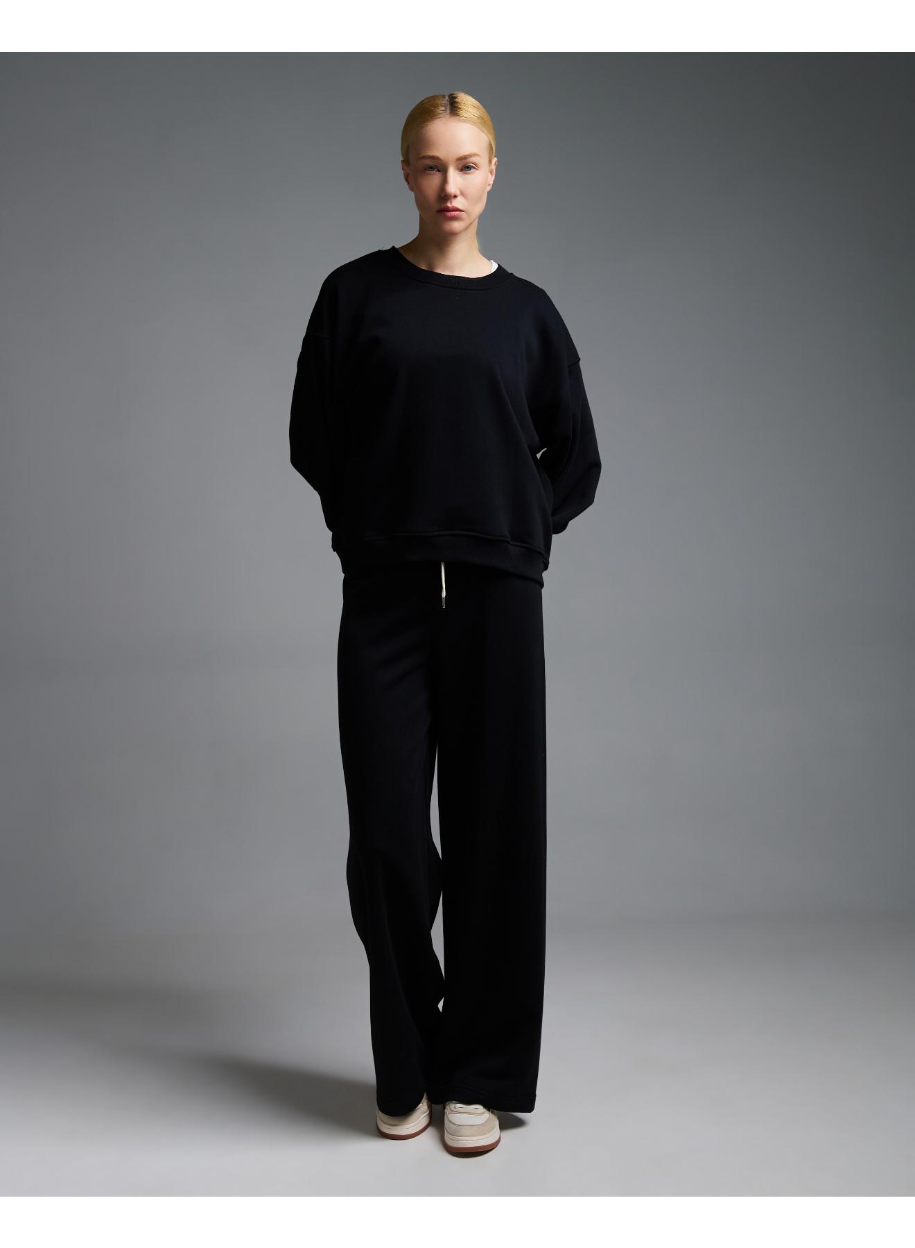 Black straight fit Sweatpants Vicolo - 2