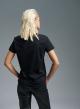 Black cotton T-shirt with print Vicolo - 3