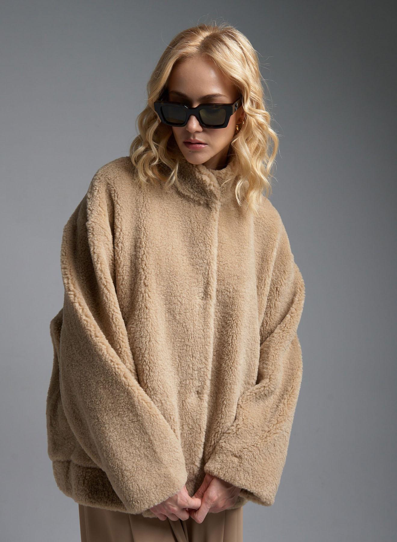 Camel teddy Jacket Vicolo - 2