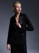 Double breasted lurex jacket with satin details - 0