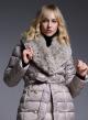 Double-breasted Puffer Jacket with Detachable Sleeves and Detachable Eco-Fur Collar - 3