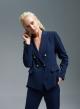 Navy Blue double breasted Jacket with golden buttons Emme Marella - 3