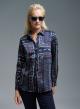 Navy Blue patterned Shirt Emme Marella - 2