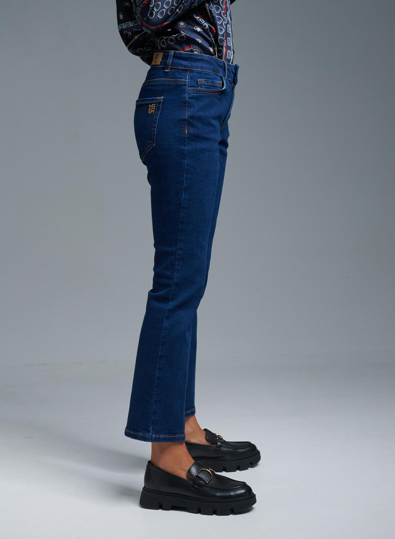 Blue flared Jeans in stretch cotton Emme Marella - 3