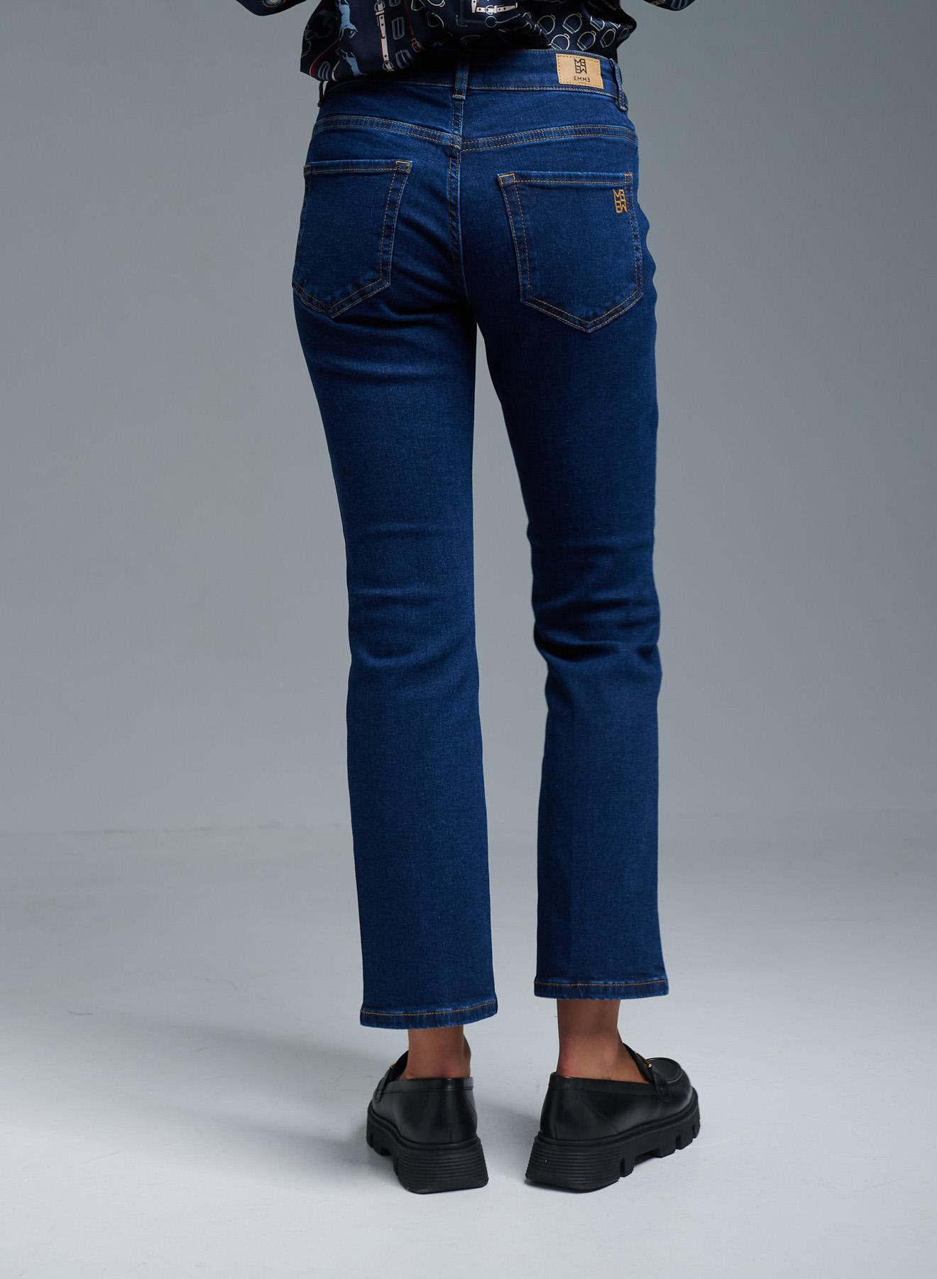 Blue flared Jeans in stretch cotton Emme Marella - 4