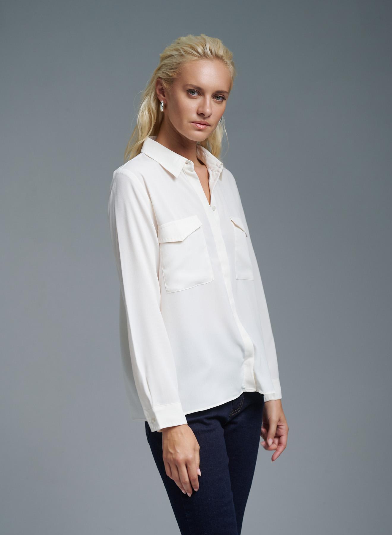 White Shirt with front pockets Emme Marella - 1