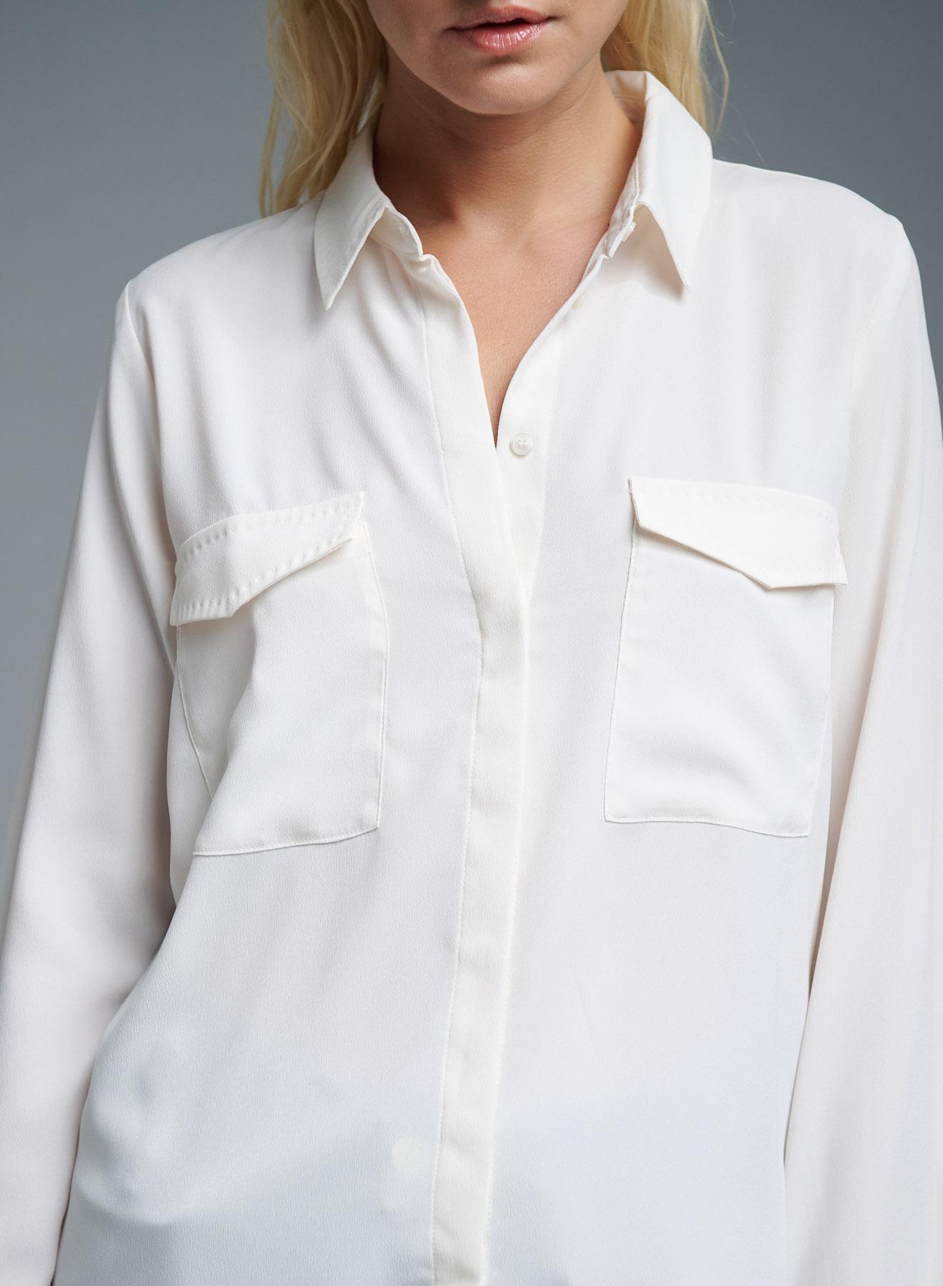 White Shirt with front pockets Emme Marella - 2