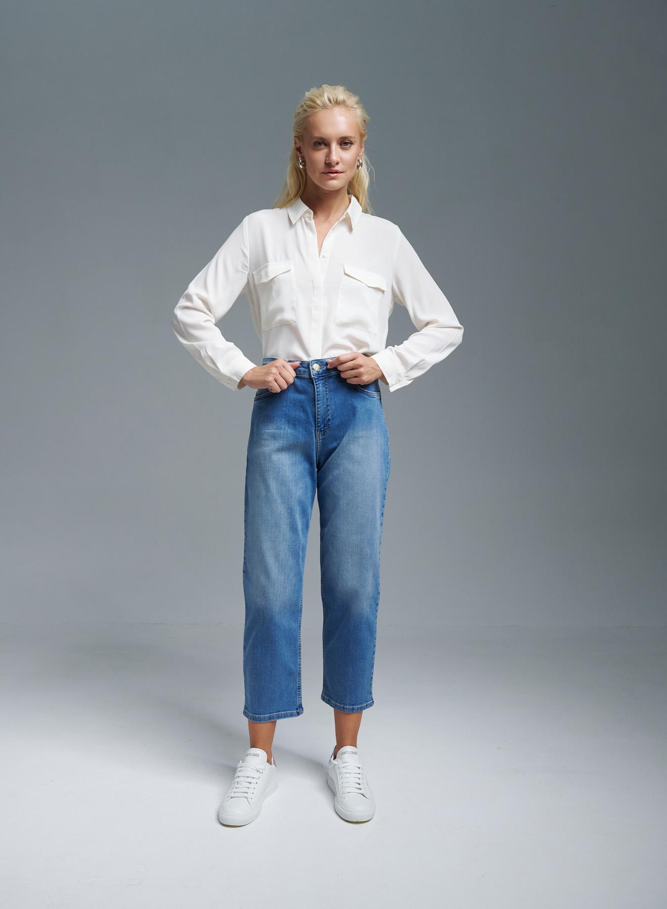 Blue wide and loose fit Jeans Emme Marella - 4