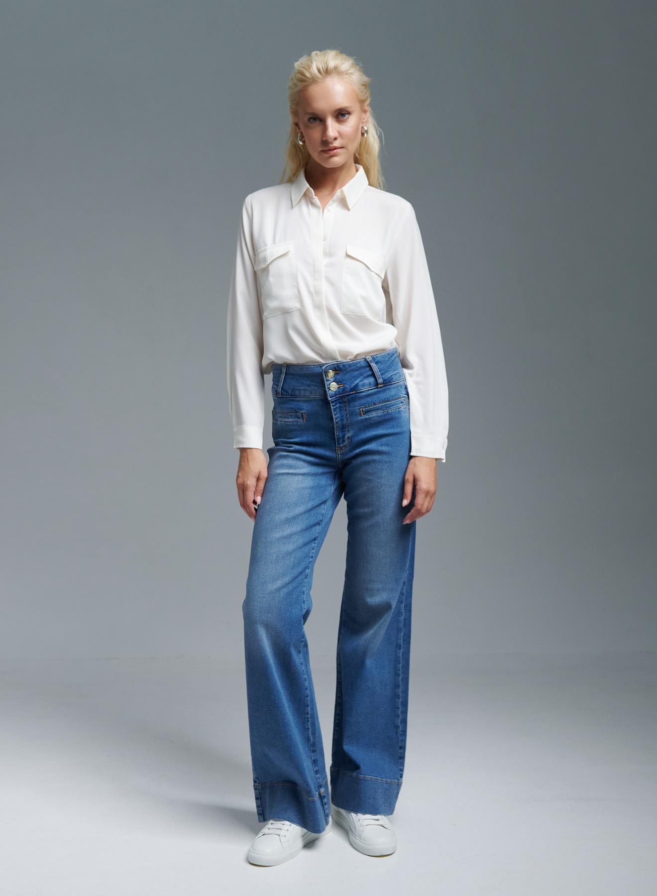 Blue wide legs Jeans Emme Marella - 1