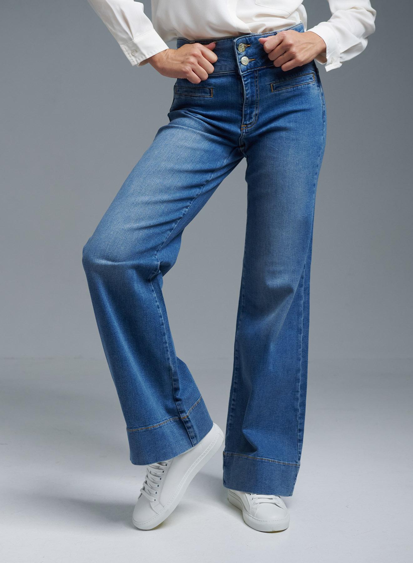 Blue wide legs Jeans Emme Marella - 2