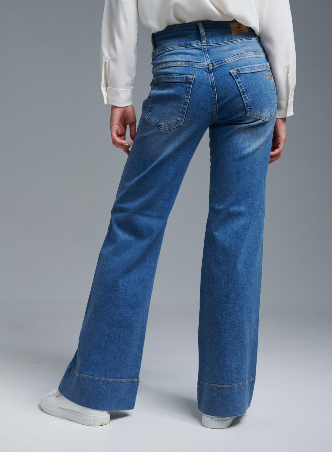 Blue wide legs Jeans Emme Marella - 4