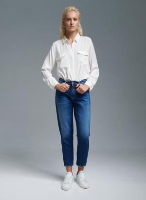 Μπλε Παντελόνι τζιν cropped Vicolo - 36181