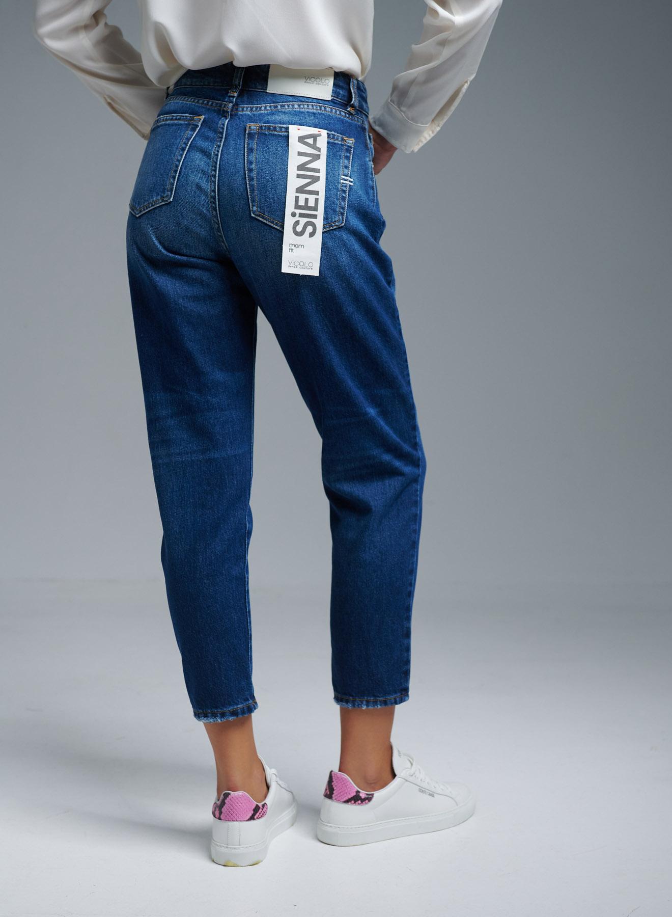 Blue cropped Jeans Vicolo - 3