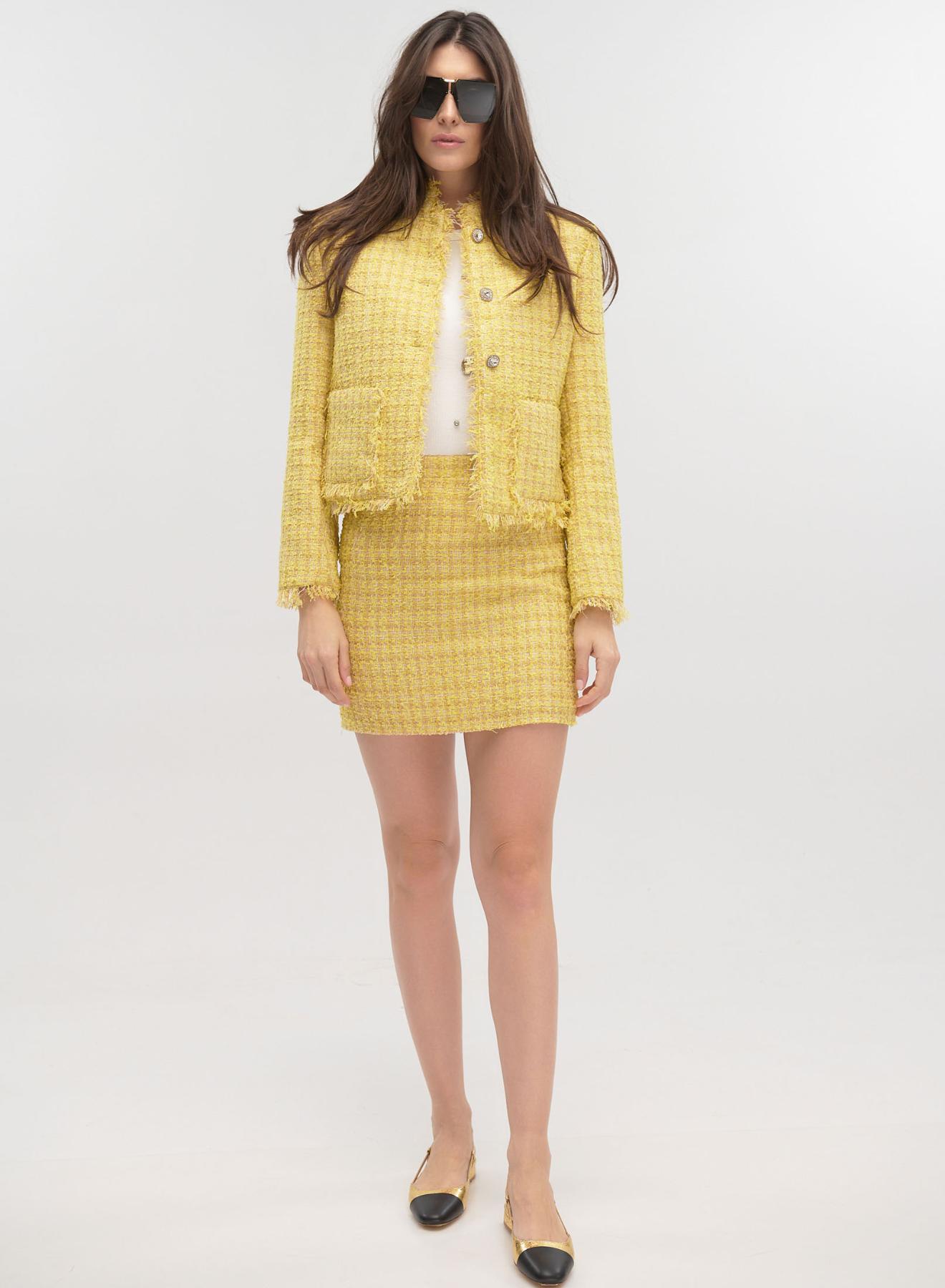 Yellow tweed Skirt Vicolo - 2