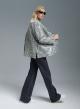 Grey oversized boucle Jacket with sequins Vicolo - 0