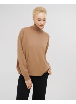 Lose-fit Knitted turtleneck blouse - 21672