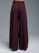 Bordeaux Wide legs palazzo Trousers with belt and pleats Imperial-5