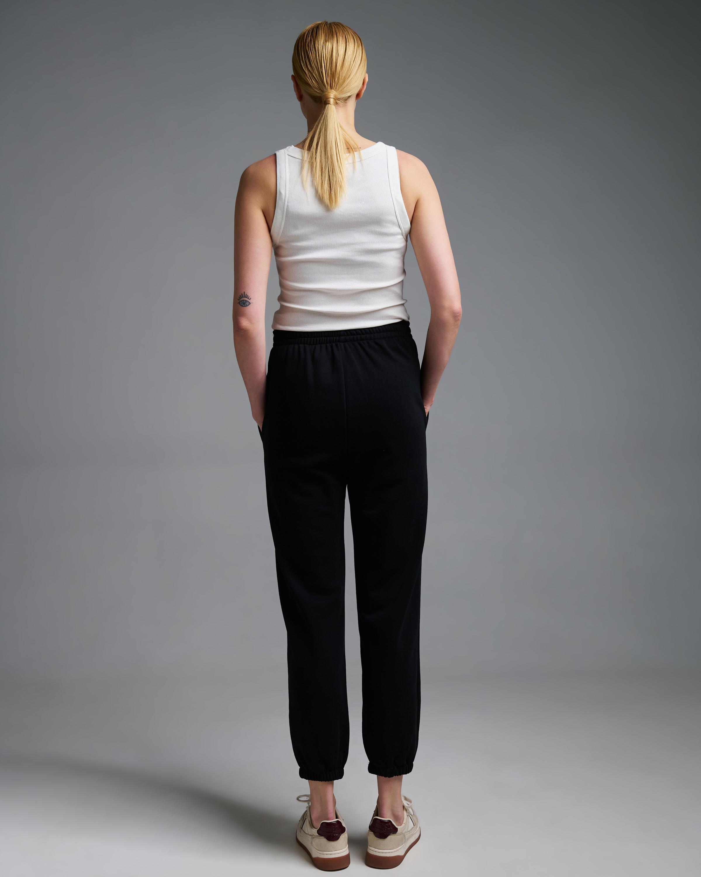 Black Sweatpants with elasticated hem Vicolo - 2