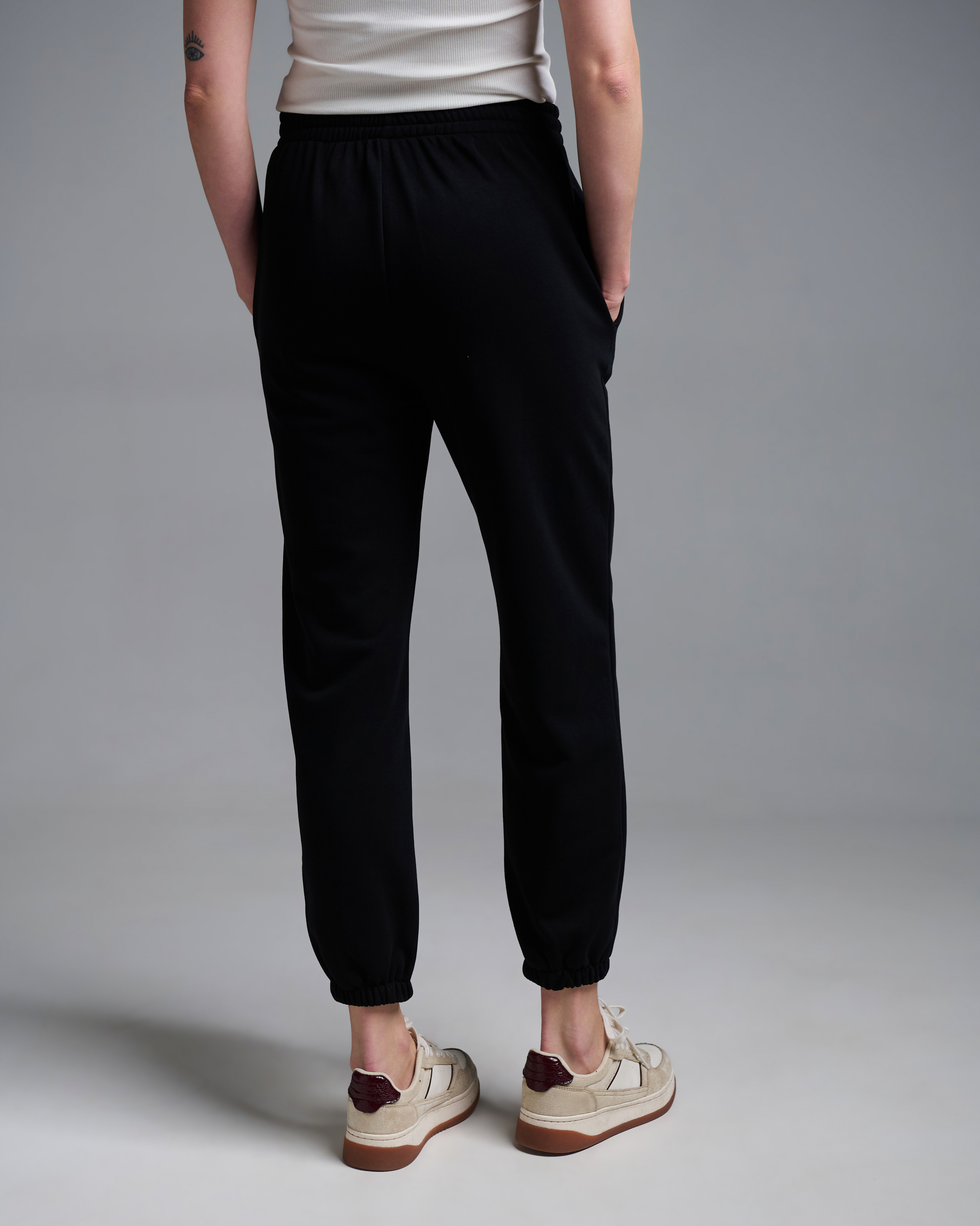 Black Sweatpants with elasticated hem Vicolo - 3