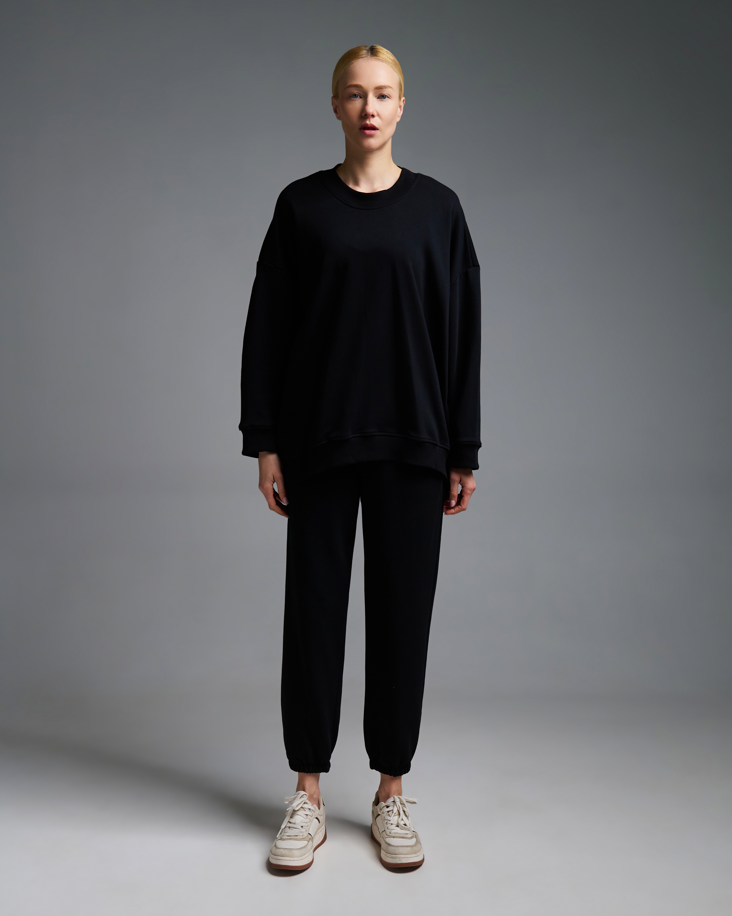 Black Sweatpants with elasticated hem Vicolo - 5