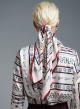 Ecru twill Foulard with print Emme Marella - 0