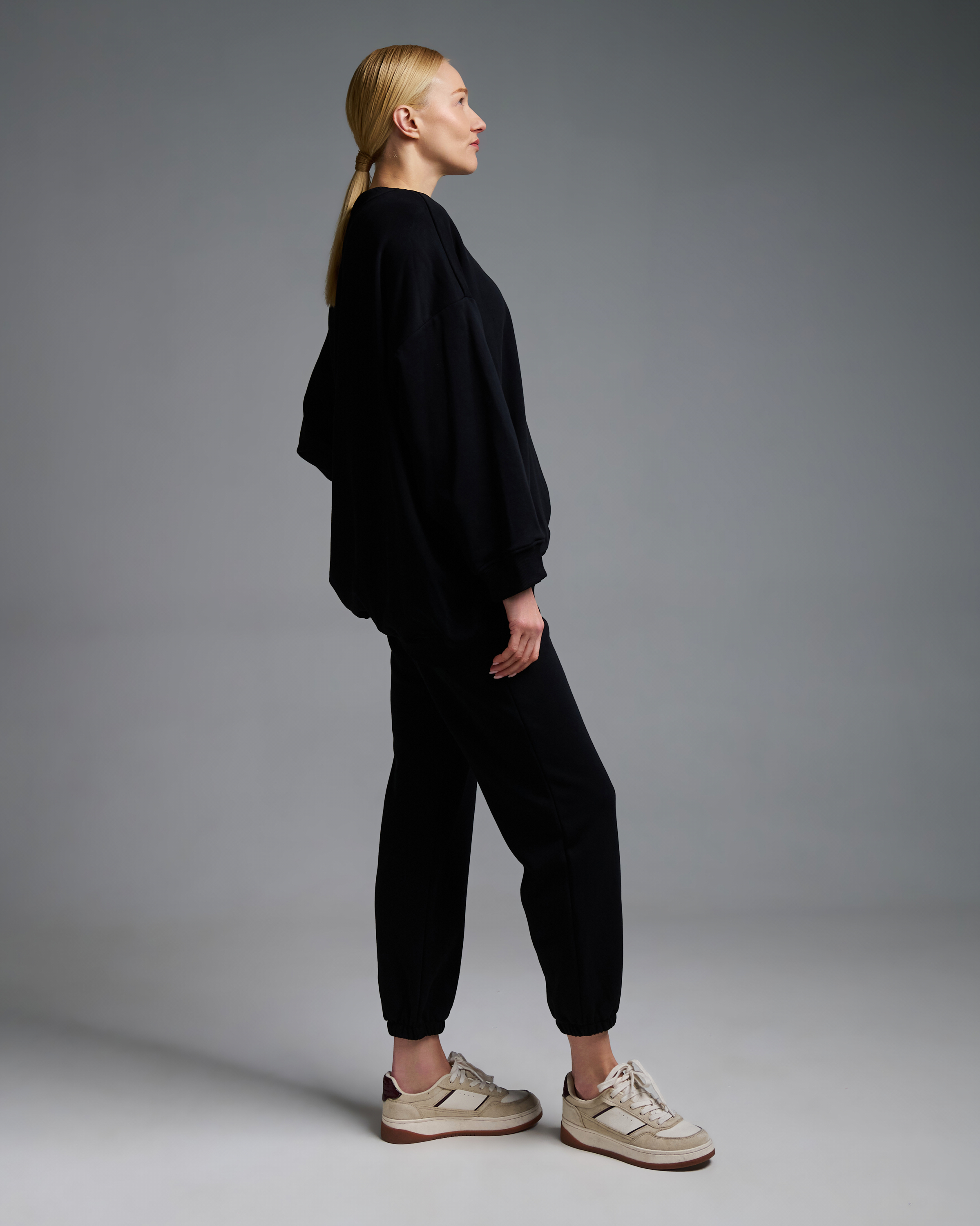 Black oversized Sweatshirt Vicolo - 2