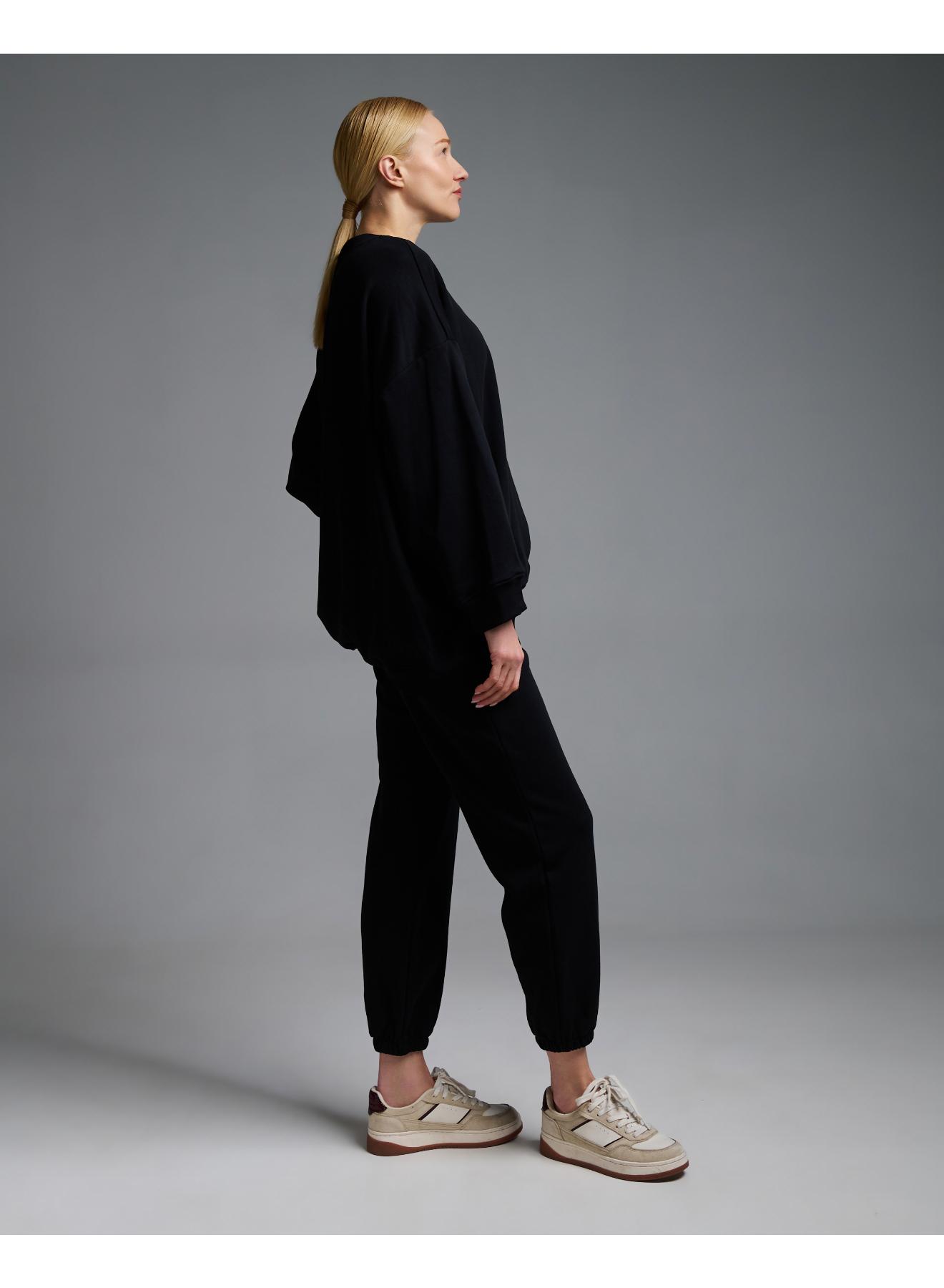 Black oversized Sweatshirt Vicolo - 3