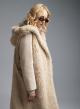 Ecru Coat with detachable eco fur Vest Vicolo - 3