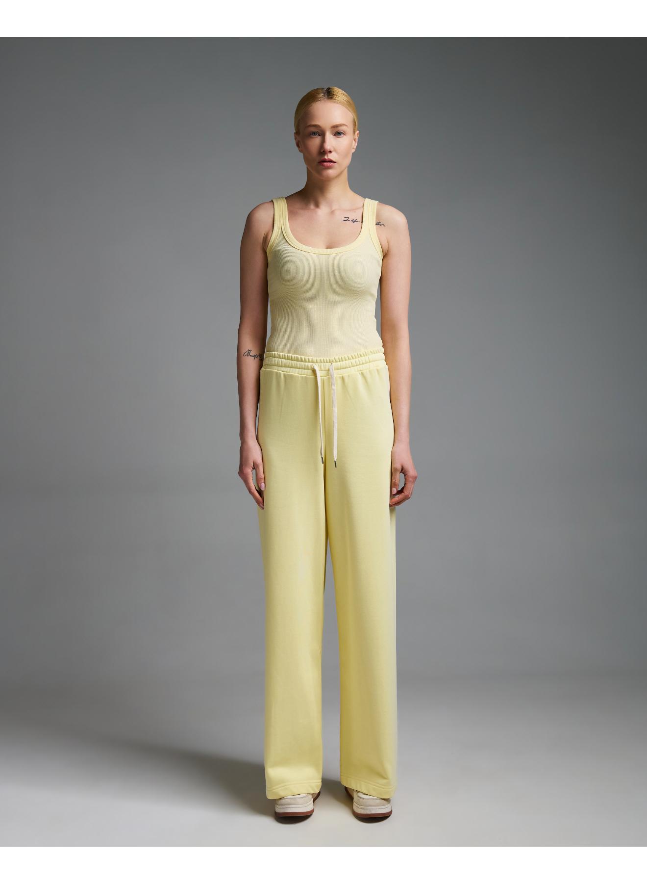 Yellow straight fit Sweatpants Vicolo - 1