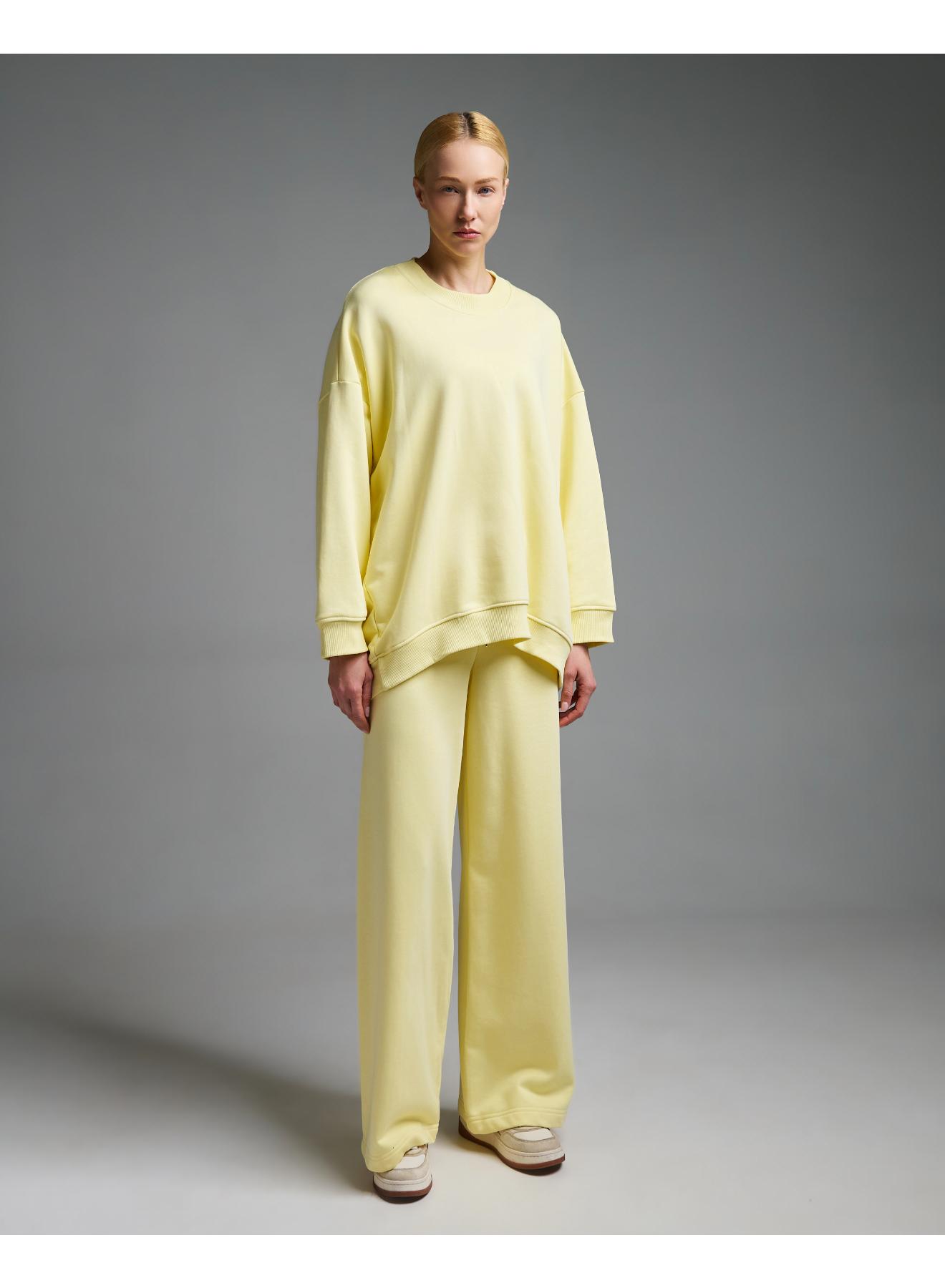 Yellow oversized Sweatshirt Vicolo - 2