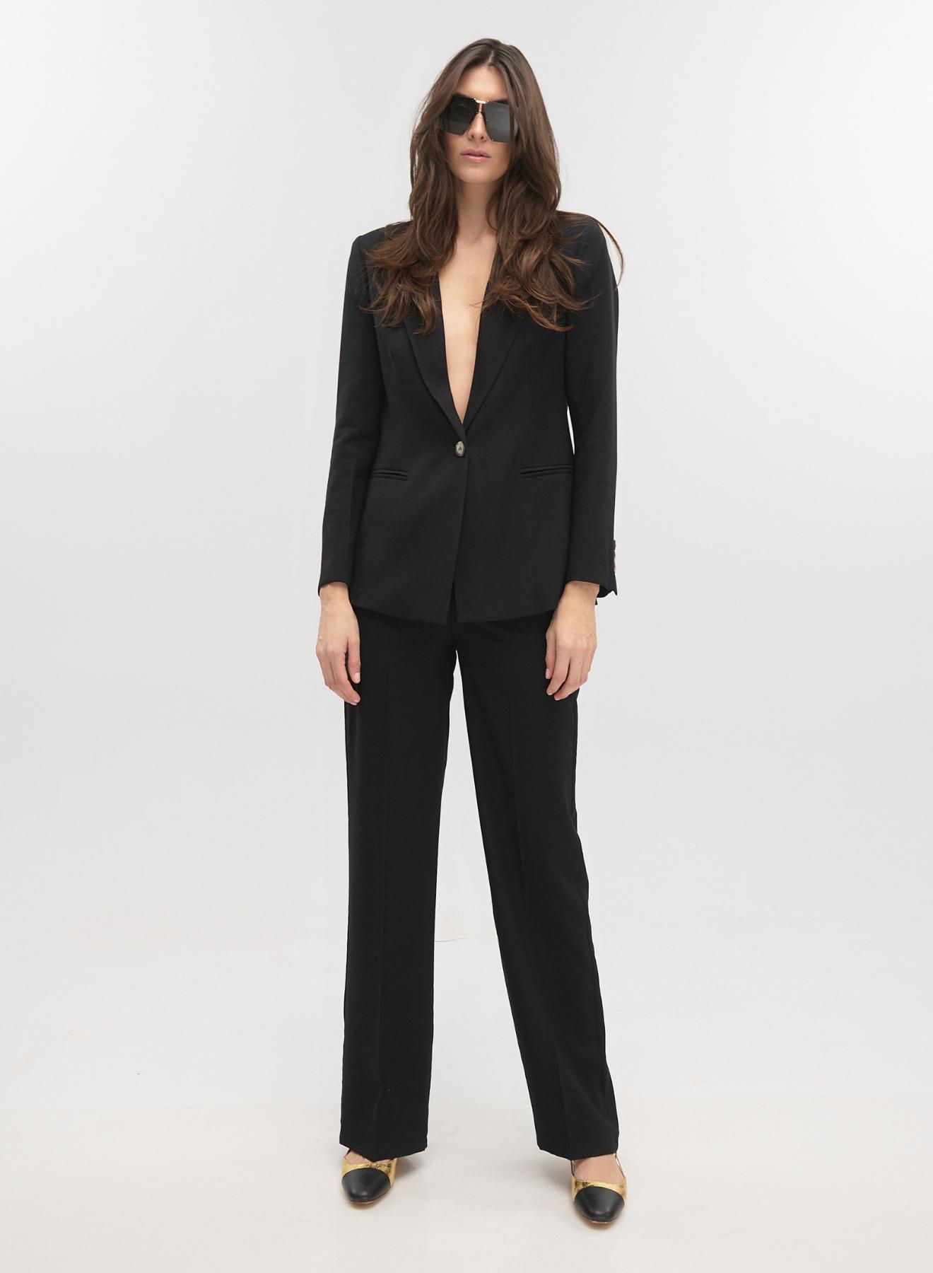 Black straight legs Trousers Vicolo - 1