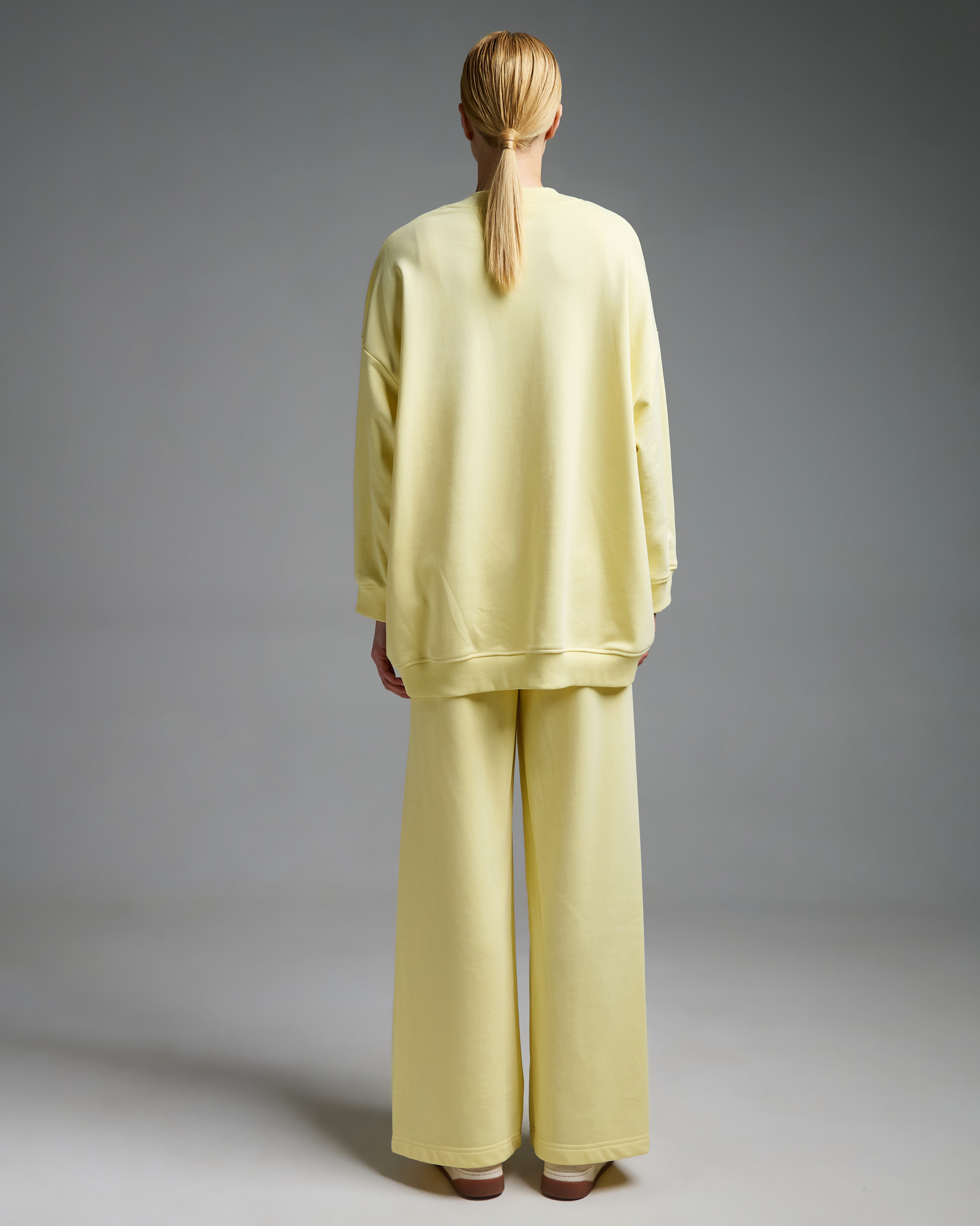 Yellow oversized Sweatshirt Vicolo - 3