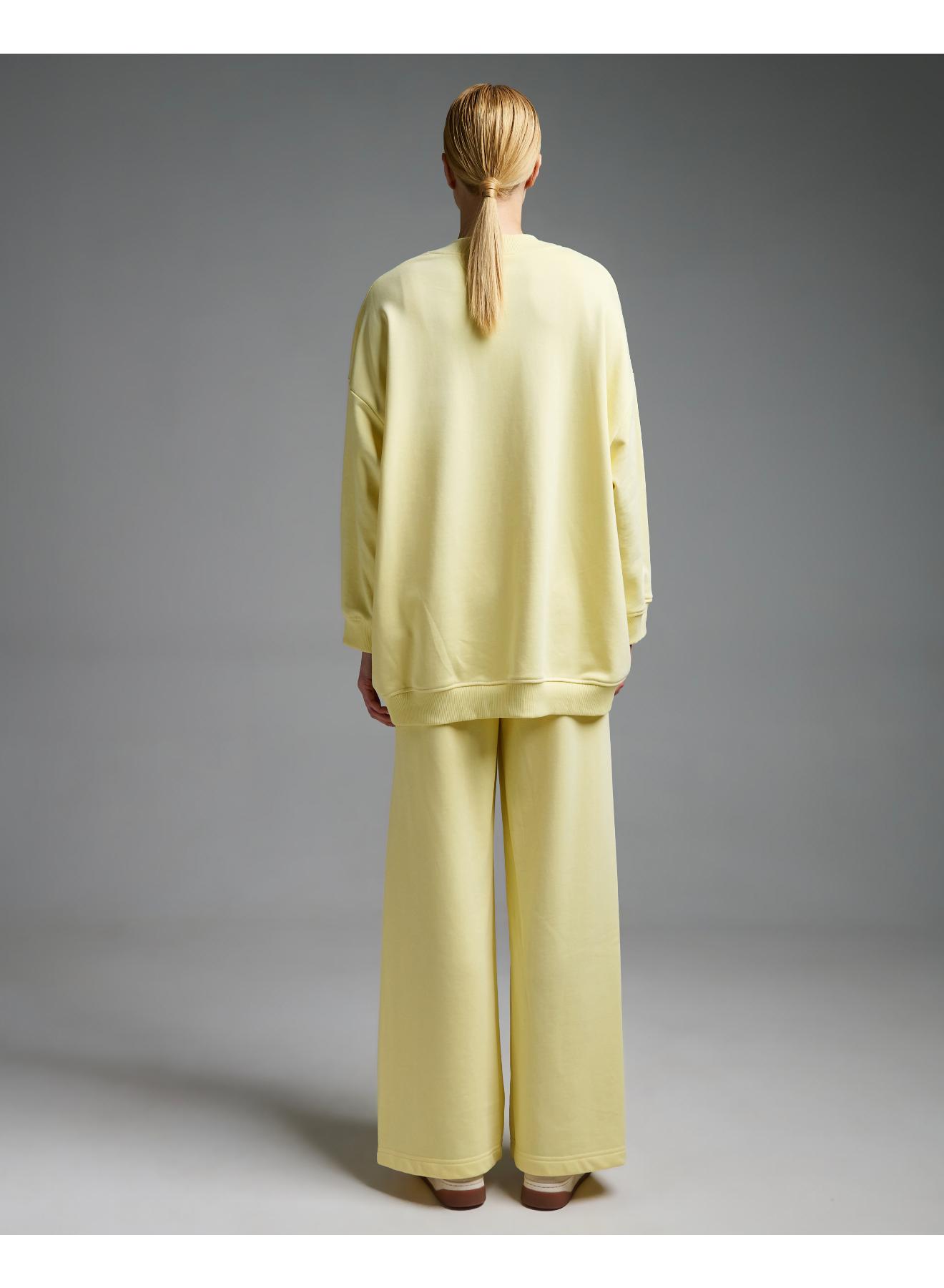 Yellow oversized Sweatshirt Vicolo - 4