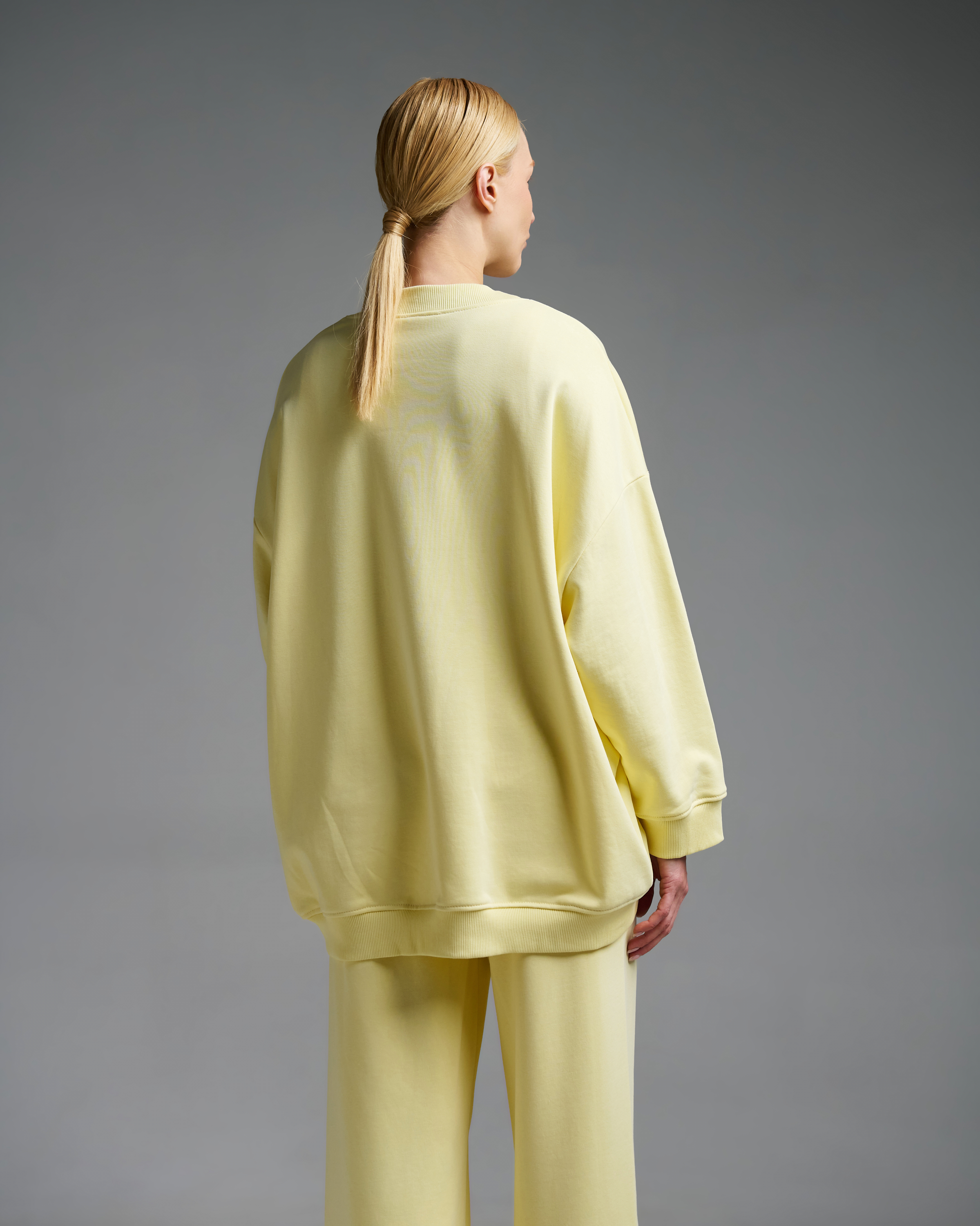 Yellow oversized Sweatshirt Vicolo - 4