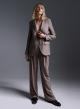 Wide legs pants with pleats and stripes - 1