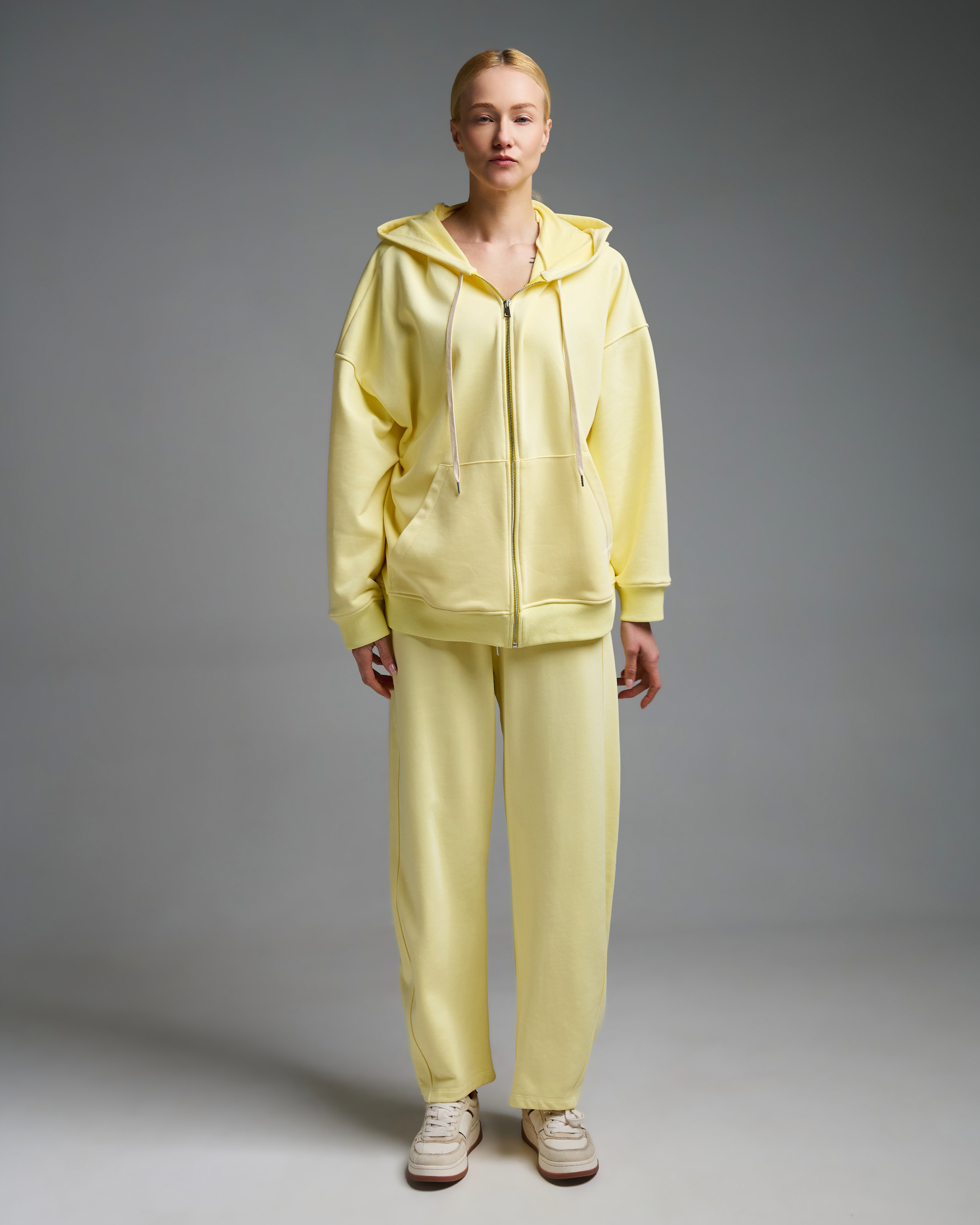 Κίτρινο barrel Παντελόνι Φούτερ Vicolo - 2