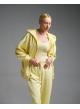 Yellow hooded Cardigan Sweatshirt with zipper Vicolo-5