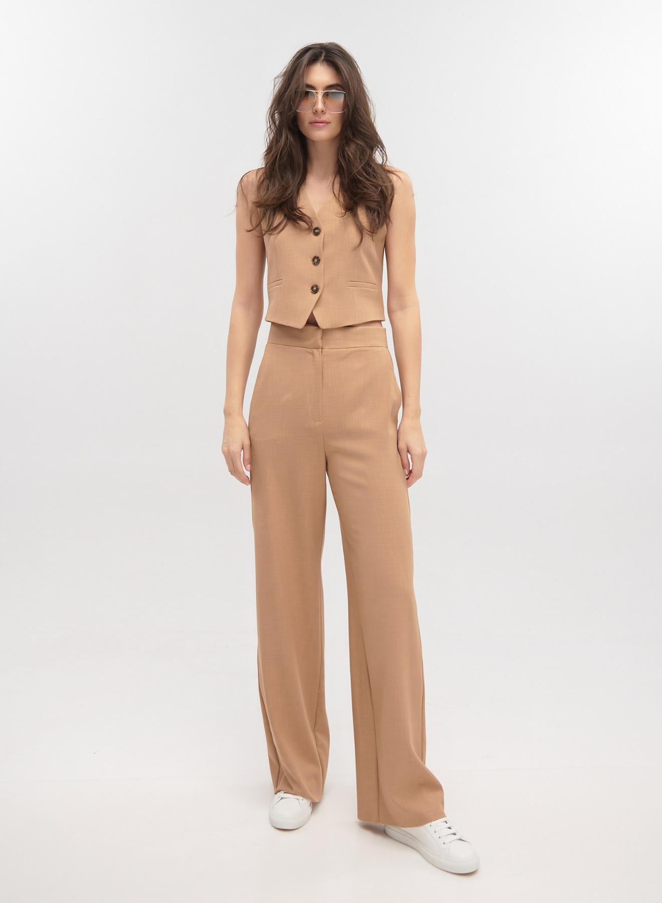 Camel Gilet and Trouser co-ord set Emme Marella - 1