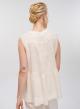 Ecru sleeveless Linen stich Top "ANTHEMIS" Devotion Twins - 4