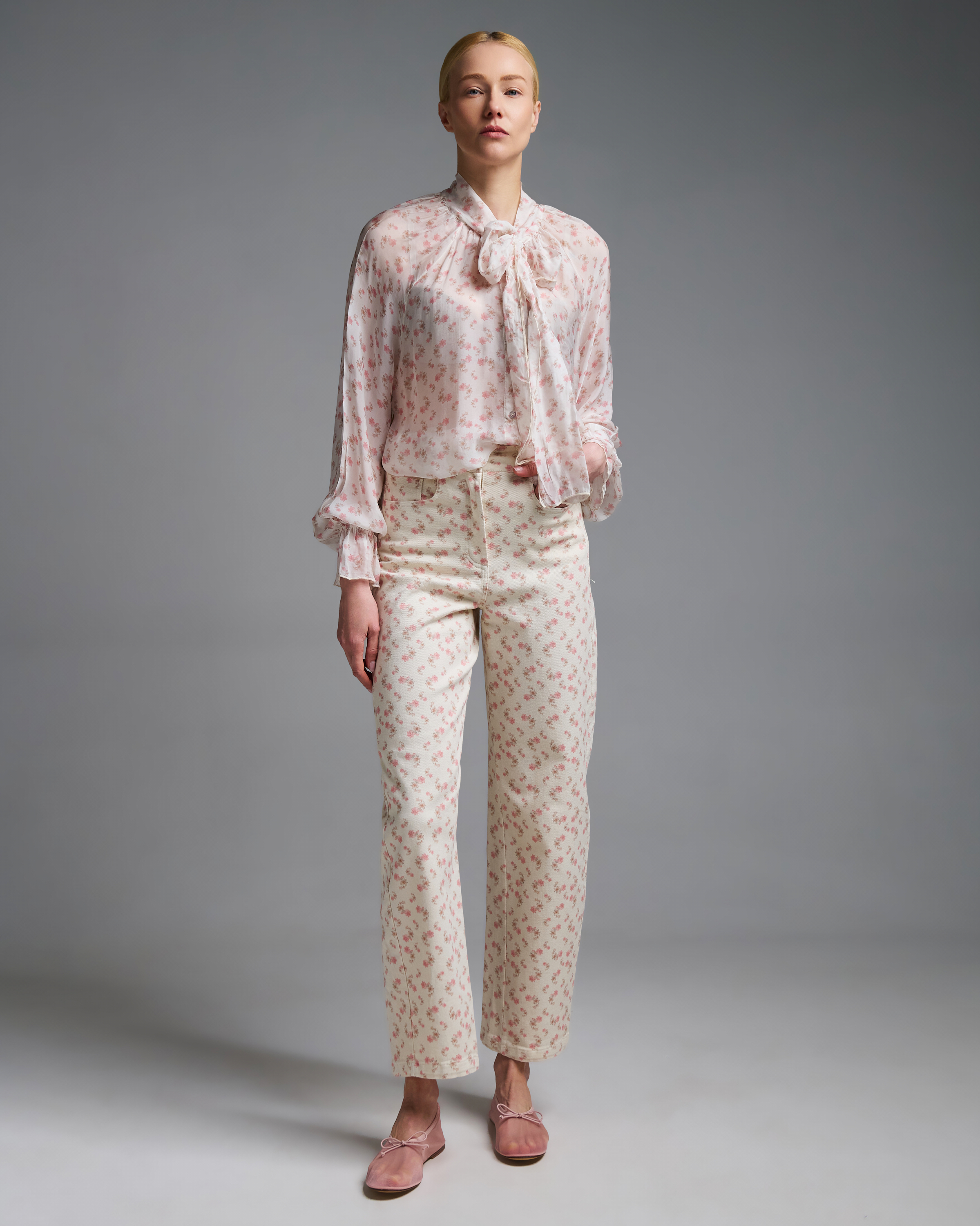 Floral barrel Jeans Vicolo - 2